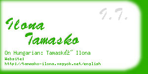 ilona tamasko business card